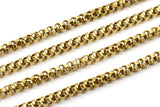 1 M Raw Brass Soldered Chain (5x6mm) BS 1003