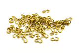 Brass Chain Connector, 25 Raw Brass Chain Connector Findings, Chain Parts (10x5x1.2mm) Y338 Y109