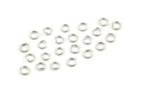 3.5 mm Jump Ring, 250 Silver Tone Round Jump Rings (3.5x0.6mm) BS 2173