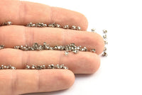 Steel Chain Connector, 100 Steel Ball Chain Connector Clasps (1.5mm) BS 2230