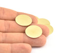 22mm Circle Blank, 8 Raw Brass Circle Blanks  (22x0.8mm) Y063