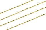5 Meters Raw Brass Ball Chain, Link Chain, Brass Chain (1mm)  Z150