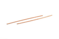 Copper Tube Beads, 12 Raw Copper Tube Beads (2x110mm) BRC227