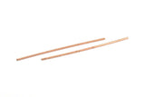 Copper Tube Beads, 12 Raw Copper Tube Beads (2x110mm) BRC227