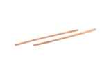 Copper Tube Beads, 12 Raw Copper Tube Beads (2x80mm) BRC230