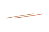 Copper Tube Beads, 12 Raw Copper Tube Beads (2x90mm) BRC228