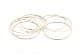 65mm Silver Rings - 8 Antique Silver Plated Circle Connectors (65x1x1mm) Bs 1104 H0855