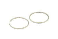 Silver Geometric Jewelry, 25 Silver Tone Cutting Circles (20mm) A0587 H1089
