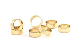 Gold Tube Beads, 3 Gold Plated Brass Tube Beads (15x6mm) R025 Q0330