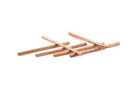 Himmeli Copper Tubes, 30 Raw Copper Tube Beads (2x40mm) D0103