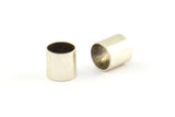 Antique Silver Tube Bead, 50 Antique Silver Plated Brass Tube Beads (5x5mm) Bs 1460 H0318
