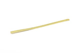 Brass Bracelet Blank, 2 Raw Brass Flat Stamping Bracelet Blanks (145x6x1mm) BRC002