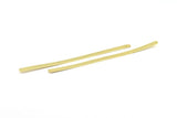 Brass Bracelet Blank, 2 Raw Brass Flat Stamping Bracelet Blanks (145x6x1mm) BRC002