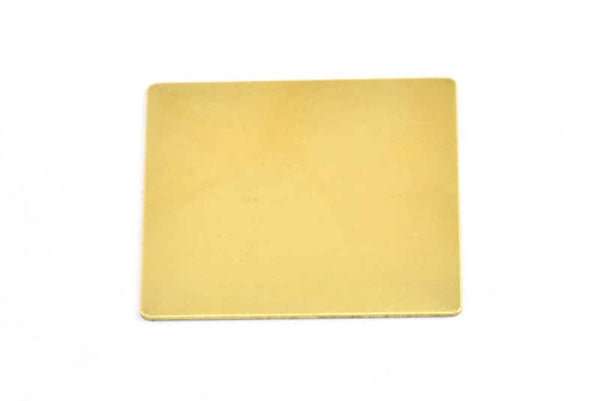 Brass Square Sheets, 10 Raw Brass Square Blanks (30x0.40mm) A0099