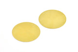 Shiny Huge Blank, 10 Huge Raw Brass Round Stamping Blanks (32mm) Brs 1452-4 A0420