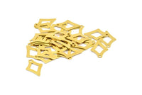 Brass Arrow Charm, 25 Raw Brass Arrow Head Charms, Findings (17x12mm) Brs 1996 A0640
