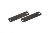 Black Rectangle, 5 Oxidized Brass Black Huge Rectangle Stamping Blank With 2 Holes, Findings (40x10mm) Brs 715-2 A0341 S662