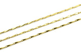 Brass Link Chain, 5M Raw Brass Bar Chain, Stick Chain, Link Chain (8.5x1.5mm) Z116