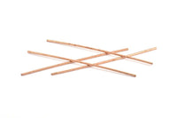 Copper Tube Beads, 12 Raw Copper Tube Beads (2x110mm) BRC227