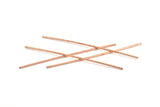 Copper Tube Beads, 12 Raw Copper Tube Beads (2x110mm) BRC227