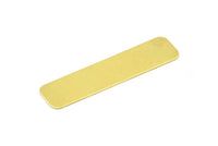 Rectangle Stamping Bar, 10 Huge Raw Brass Rectangle Stamping Blanks (40x10mm) Brs 715-0 A0473