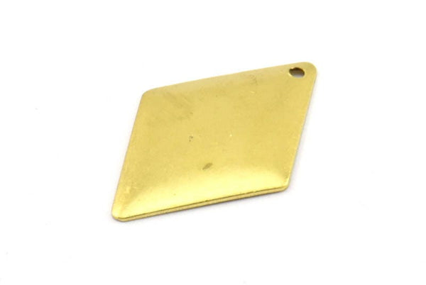 Brass Diamond Charm, 20 Raw Brass Diamond Charms,pendant,findings (24x16mm) Brs 24 A0167