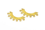 7 Loops Brass, 25 Raw Brass Half Oval Findings With 7 Loops (30x14mm) Brs 13 D0502--c066