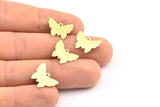 Brass Butterfly Charm, 50 Raw Brass Butterfly Stamping Blank Charms (15x12mm) Brs 524d A0468