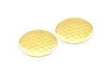 Brass Cambered Disc, 8 Raw Brass Round Discs (36mm) B0155