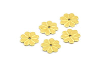 Brass Bead Cap, 50 Raw Brass Bead Caps, Disc, Findings (10mm) Brs 123 A0454
