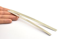DIY Silver Tone Bracelet, 5 Stainless Steel Sheets Blanks, Bangles  ( 190x10x0.80mm)  D0333