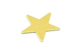 Brass Tiny Stars, 250 Raw Brass Star Blank Without Holes (15mm) B0196