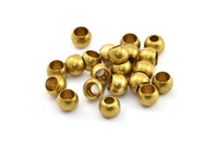 10 Raw Brass Beads, Findings (10x7.5mm) D0204
