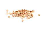 Rose Gold Hearts, 10 Rose Gold Plated Brass Spacer Beads, Spacer Connectors, Heart Beads (3.5x5.7mm) BS 2208 Q0404