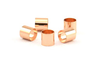 Rose Gold Tube Bead, 50 Rose Gold Plated Brass Tube Beads (5x5mm) Bs 1460 Q0398