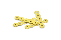 Raw Brass Charm, 25 Raw Brass With 5 Holes Connectors,charms, Findings (22x4.5mm) Brs 39 A0285