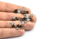 Vintage Copper Star, 100 Antique Copper Tone Brass Star Charms (10x8mm) Pen 301 K154