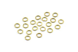 4mm Jump Rings - 250 Pieces Raw Brass Jump Rings (4x0.60mm) A0337