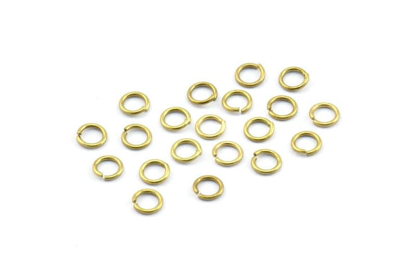 4mm Jump Rings - 250 Pieces Raw Brass Jump Rings (4x0.60mm) A0337