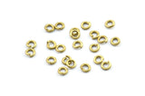Brass Circle Connector, 500 Raw Brass Circle Connectors, Rings, Findings (3x0.7mm) BS 2075