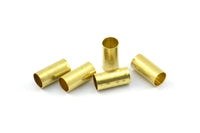 Brass Round Tubes, 50 Raw Brass Tubes (5x10mm) Bs 1461
