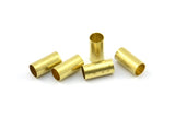 Brass Round Tubes, 50 Raw Brass Tubes (5x10mm) Bs 1461