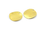 Brass Round Charm, 25 Raw Brass Round Disc Charms (16mm) A0497