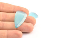 Turquoise Cat&#39;s Eye Stone, 2 Turquoise Cat&#39;s Eye Gemstones in Teardrop Shape (38x20x4mm) X070