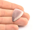 Lilac Cat&#39;s Eye Stone, 2 Lilac Cat&#39;s Eye Gemstones in Teardrop Shape (38x20x4mm) X072