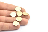 Brass Cabochon Tag, 24 Raw Brass Cabochon Tags With 1 Loop, Stamping Tags (17x14.5x1mm) BS 2063