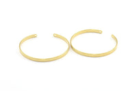 Brass Bracelet Blank, 4 Raw Brass Cuff Bracelet Blank Bangle With 2 Holes (150x4x1mm) V092