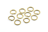 10mm Jump Ring - 200 Raw Brass Jump Rings (10x1.2mm) A0371