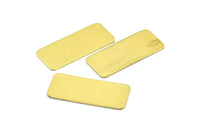 Brass Rectangle Blank, 10 Raw Brass Bracelet Blanks (35x15x0.80mm) D0257