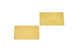 Brass Square Sheets, 10 Raw Brass Square Blanks (30x0.40mm) A0099